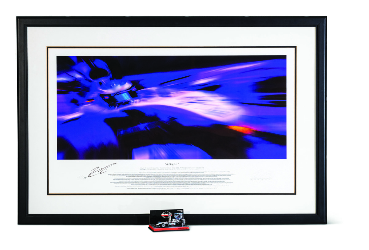 ‘the flying finn 2’ by Thierry Thompson No. 45/500 offered in RM Sotheby’s Formula 1 Memorabilia online auction 2019