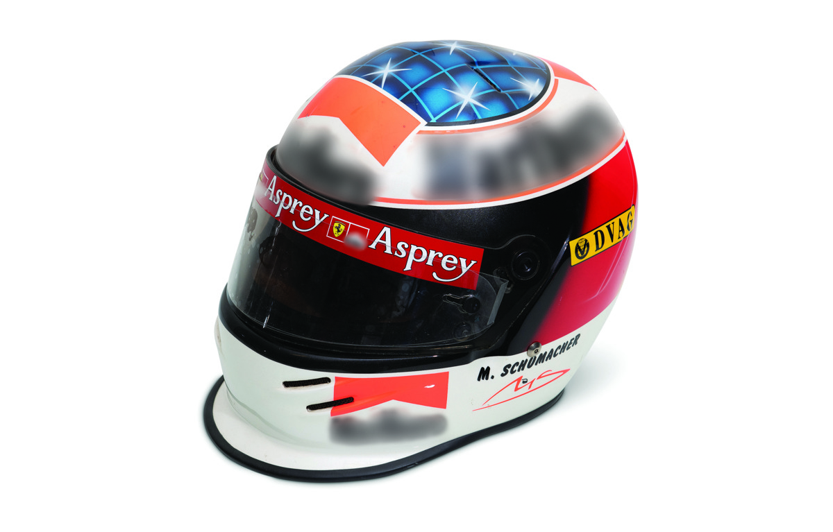 Michael Schumacher’s Ferrari Signed Helmet 1998 offered in RM Sotheby’s Formula 1 Memorabilia online auction 2019
